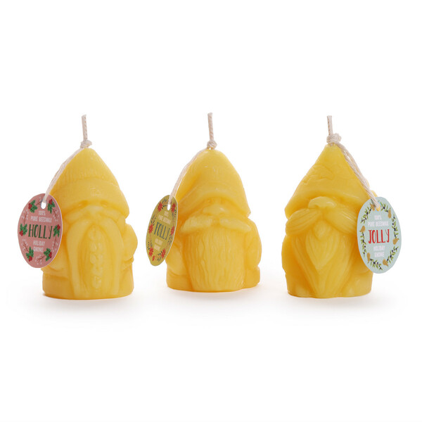 Gnome Beeswax Candles