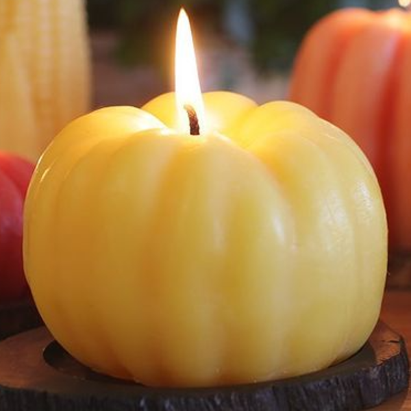 Beeswax Pumpkin Candles 